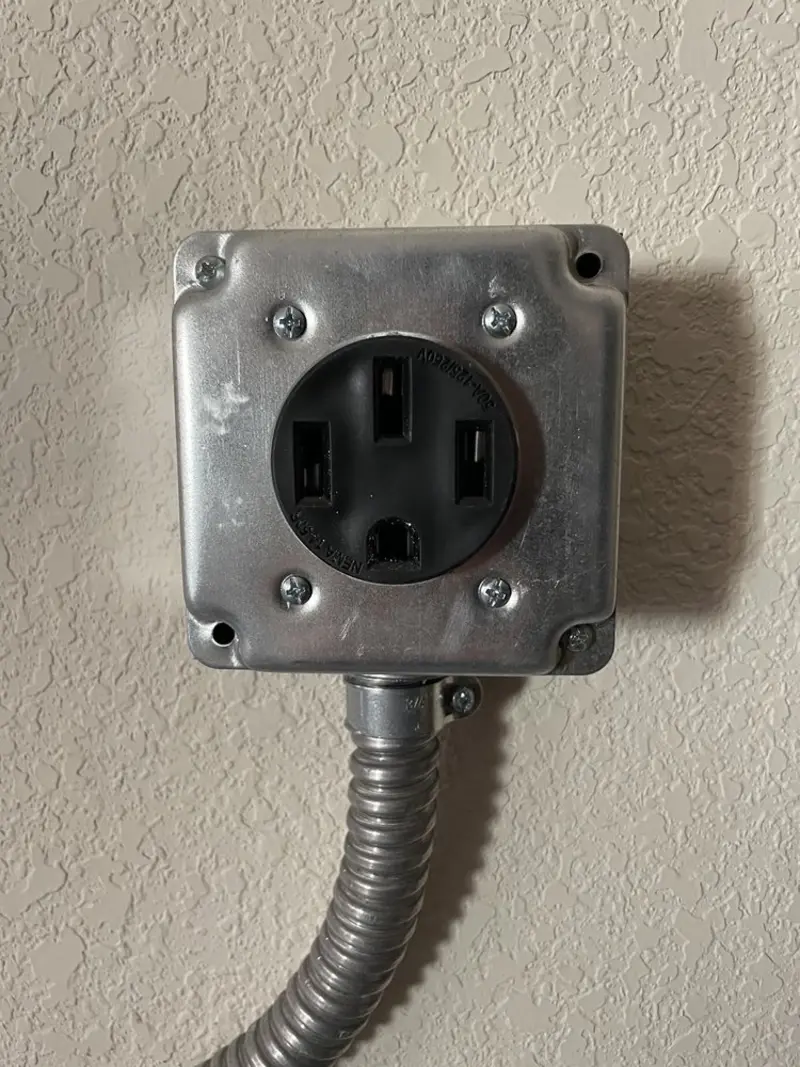 NEMA 14-50 outlet installed for Electrical Panel Upgrade in El Paso de Robles (Paso Robles)